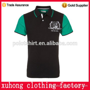 China Manufacturer With Contrast Sleeves Mens Polo Shirt